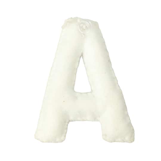 4" Floral Embroidered Puffy Letter by Celebrate It